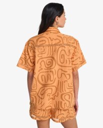 2 Summers End - Camicia a maniche corte da Donna Orange EBJWT00126 Billabong