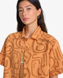 4 Summers End - Camicia a maniche corte da Donna Orange EBJWT00126 Billabong