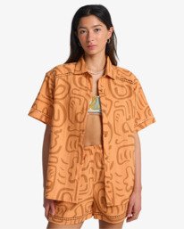 0 Summers End - Camicia a maniche corte da Donna Orange EBJWT00126 Billabong