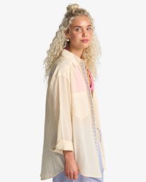 3 Find Me Here - Long Sleeve Shirt for Women White EBJWT00128 Billabong