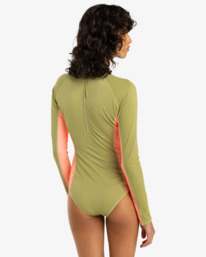 3 Tropic Bodysuit - Maillot une pièce manches longues pour Femme Vert EBJX100102 Billabong