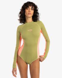 0 Tropic Bodysuit - Maillot une pièce manches longues pour Femme Vert EBJX100102 Billabong