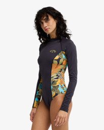 3 Tropic Bodysuit - Eendelig Badpak met Lange Mouw voor Dames Blue EBJX100102 Billabong
