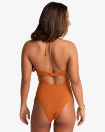 2 Sol Searcher - Bandeau One-Piece Swimsuit for Women Brown EBJX100105 Billabong