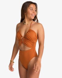 3 Sol Searcher - Bandeau-Badeanzug für Frauen Braun EBJX100105 Billabong