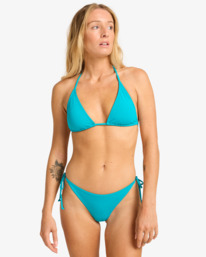 0 Sol Searcher Multi Tri - Triangle Bikini Top for Women Blue EBJX300103 Billabong