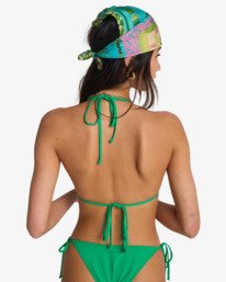 4 Sol Searcher Multi Tri - Triangle Bikini Top for Women Green EBJX300103 Billabong