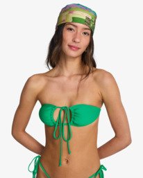 2 Sol Searcher Multi Tri - Triangle Bikini Top for Women Green EBJX300103 Billabong