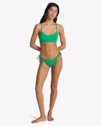 1 Sol Searcher Lace Up Trilet - Full Coverage Bikini Top for Women Green EBJX300119 Billabong