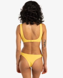 2 Tanlines - Medium Coverage Bikini Top for Women Yellow EBJX300120 Billabong