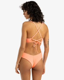 3 Tanlines Lace Up - Bikinitop met Volledige Bedekking voor Dames Pink EBJX300121 Billabong