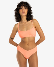 0 Tanlines Lace Up - Bikinitop met Volledige Bedekking voor Dames Pink EBJX300121 Billabong