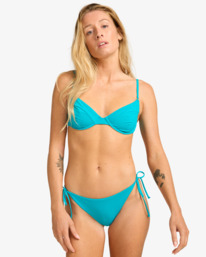 0 Sol Searcher - Medium Coverage Bikini Top for Women Blue EBJX300123 Billabong