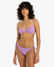 1 Sol Searcher - Medium Coverage Bikini Top for Women Purple EBJX300123 Billabong