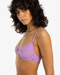 2 Sol Searcher - Medium Coverage Bikini Top for Women Purple EBJX300123 Billabong