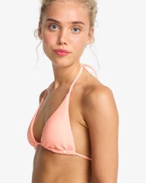4 Tanlines Multi Tri - Skimpy Coverage Bikini Top for Women Pink EBJX300124 Billabong
