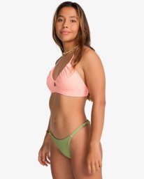 3 Tanlines - Full Coverage Bikini Top for Women Pink EBJX300127 Billabong