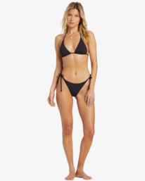 1 Sol Searcher Tie Side Tanga - Bikini Bottoms for Women Black EBJX400106 Billabong