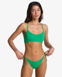 1 Sol Searcher Tie Side Tanga - Bikini Bottoms for Women Green EBJX400106 Billabong