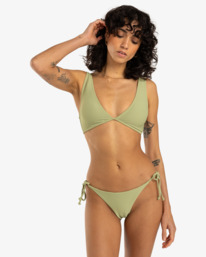 1 Tanlines - Braguita de bikini de cobertura reveladora para Mujer Verde EBJX400142 Billabong