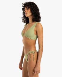 2 Tanlines - Braguita de bikini de cobertura reveladora para Mujer Verde EBJX400142 Billabong