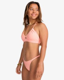 2 Tanlines - Bas de maillot de bain à couvrance échancrée pour Femme Rose EBJX400143 Billabong