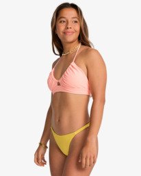 3 Tanlines - Braguita de bikini de cobertura reveladora para Mujer Amarillo EBJX400143 Billabong