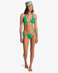 1 Sol Searcher Low Tide - Braguita de bikini Escueta para mujer Verde EBJX400154 Billabong
