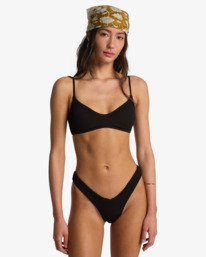 1 Summer High V Hike - Bikiniunterteil mit hohem Bund f&uuml;r Frauen Schwarz EBJX400158 Billabong