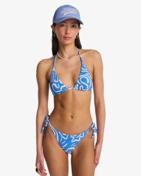 1 Le Love Tanga - Tie Side Bikini Bottoms for Women Blue EBJX400164 Billabong