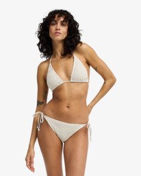 1 Twisted Tides Tropic - Tie Side Bikini Bottoms for Women White EBJX400170 Billabong