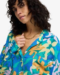 4 Summer Love - Cover-Up Hemd f&uuml;r Frauen Blau EBJX603004 Billabong