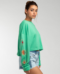 4 Beach - Long Sleeve T-Shirt for Women Green EBJZT00138 Billabong