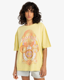 0 Surf Mandala - T-shirt de mangas curtas para Mulher Amarelo EBJZT00405 Billabong