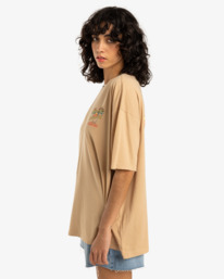 4 Take A Break - Camiseta de manga corta para Mujer Beige EBJZT00407 Billabong