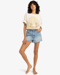 2 Chasin Sunshine - T-shirt de mangas curtas para Mulher Branco EBJZT00411 Billabong