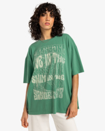 0 Highest Tide - T-shirt met Korte mouw voor Dames Green EBJZT00416 Billabong