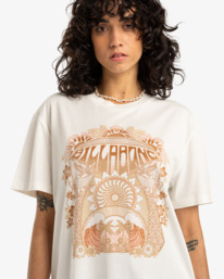 1 Waves Of Change - T-shirt de mangas curtas para Mulher Branco EBJZT00424 Billabong