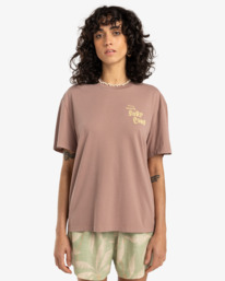 0 Surf Camp - T-shirt de mangas curtas para Mulher Marrom EBJZT00425 Billabong