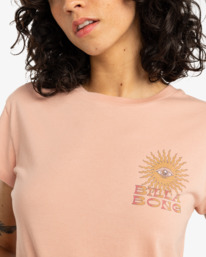 1 Vibes Around - T-shirt à manches courtes pour Femme Rose EBJZT00426 Billabong