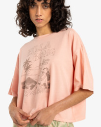 1 Island Memories - T-shirt à manches courtes pour Femme Rose EBJZT00427 Billabong