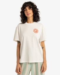 0 Sunshine Living - T-shirt à manches courtes pour Femme Blanc EBJZT00432 Billabong