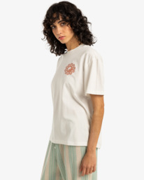 5 Sunshine Living - T-shirt de mangas curtas para Mulher Branco EBJZT00432 Billabong