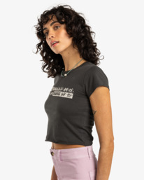 3 Paradise Way - T-shirt à manches courtes pour Femme Noir EBJZT00435 Billabong