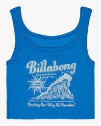 0 Surfing Our Way - T-shirt manches courtes sérigraphié pour Femme Bleu EBJZT00458 Billabong
