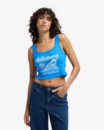 0 Surfing Our Way - T-shirt manches courtes sérigraphié pour Femme Bleu EBJZT00458 Billabong