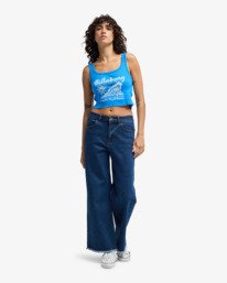 2 Surfing Our Way - T-shirt manches courtes sérigraphié pour Femme Bleu EBJZT00458 Billabong