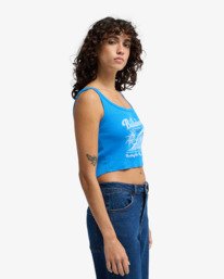 3 Surfing Our Way - T-shirt manches courtes sérigraphié pour Femme Bleu EBJZT00458 Billabong