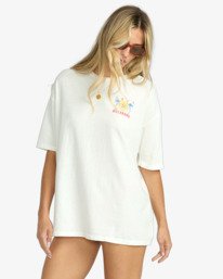 3 Hot Haze - Short Sleeve T-Shirt for Women White EBJZT00460 Billabong