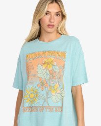 4 Daylight Blooms - Short Sleeve T-Shirt for Women Blue EBJZT00463 Billabong